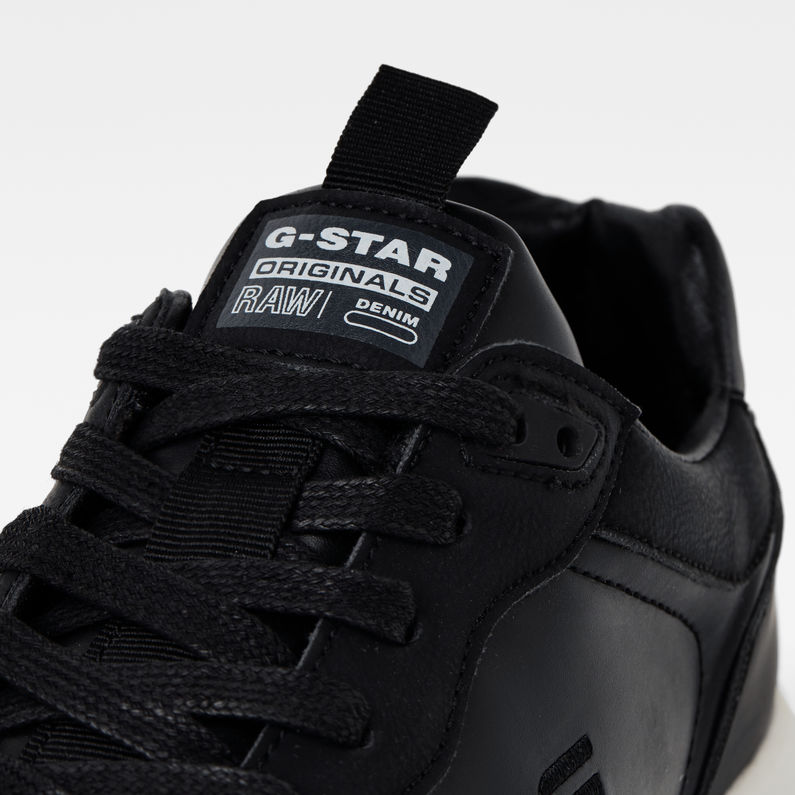 G-STAR® Theq Run Basic Sneakers Zwart detail