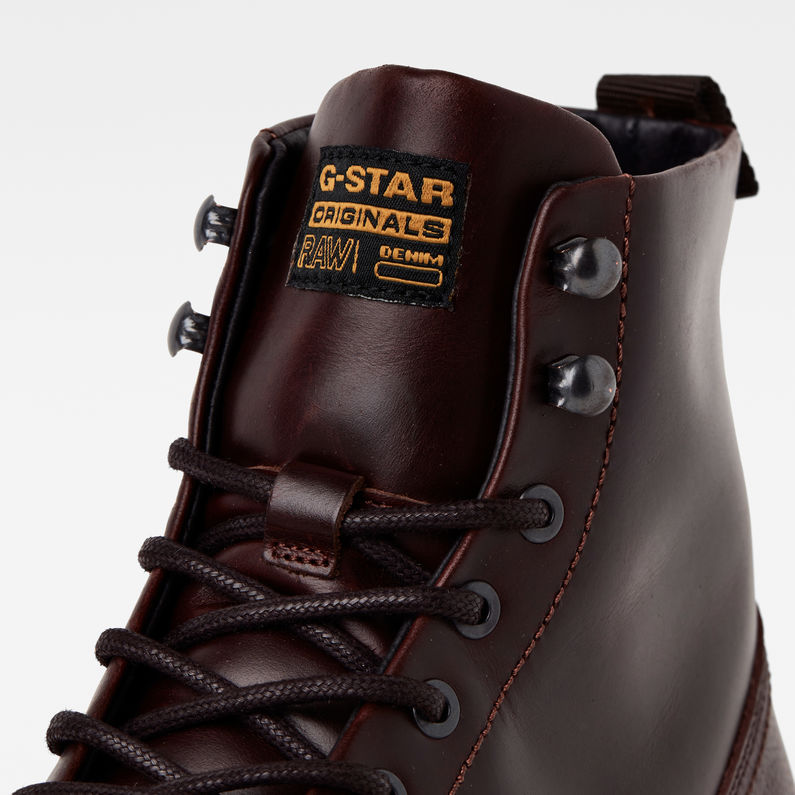 G-Star RAW® Bottines Vacum II High NTC Leather Rouge detail
