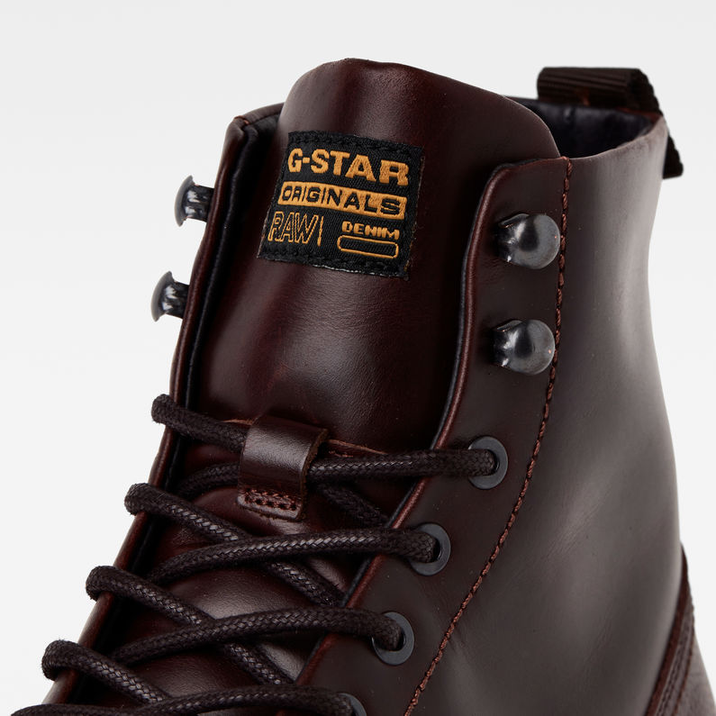 G-STAR® Vacum II High NTC Leather Boots Red detail