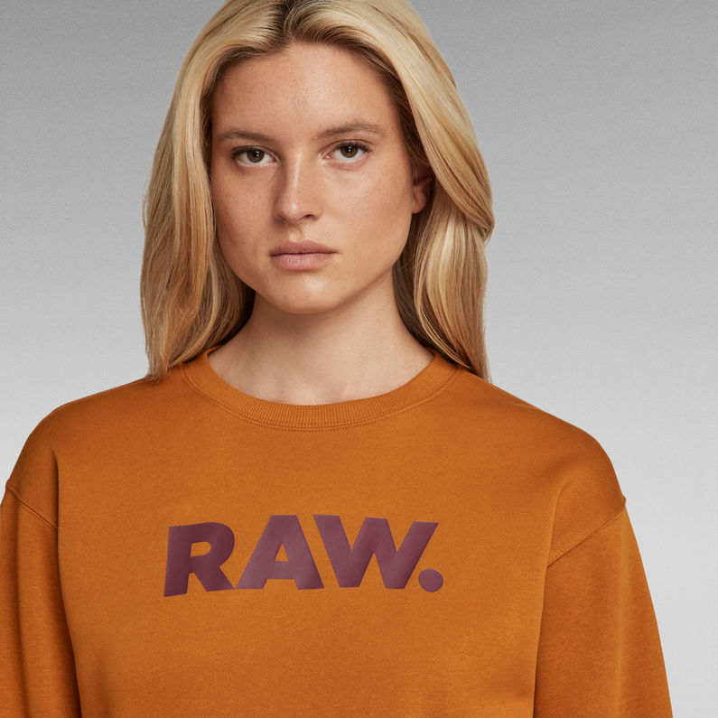 G-STAR® Premium Core RAW. Crewneck Yellow