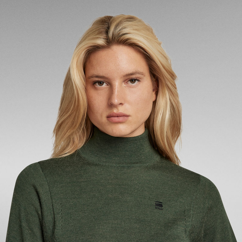 G-STAR® Core Mock Knitted Sweater Green