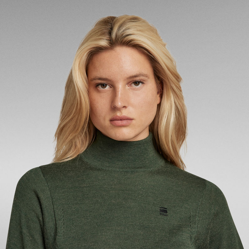 G-Star RAW® Core Mock Knitted Sweater Green