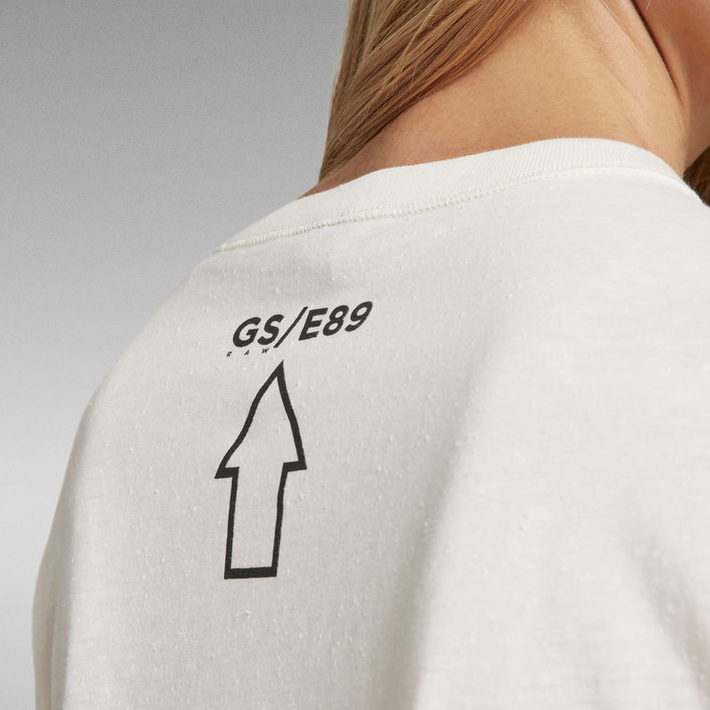 G-STAR® Velcro Tape Tee White