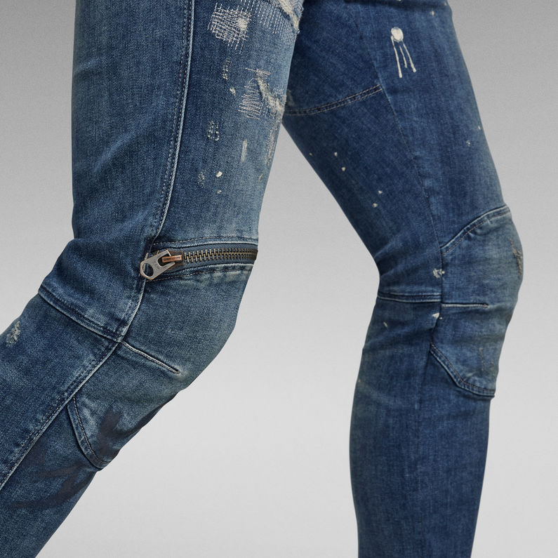 G-STAR® 5620 3D Zip Knee Skinny Jeans Midden blauw