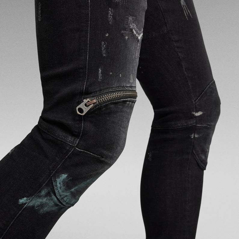 G-STAR® Jean 5620 3D Zip Knee Skinny Gris