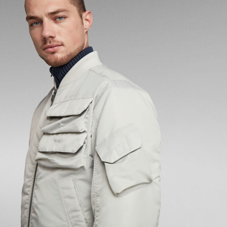 G-STAR® Bomber Chest Pocket Blanc