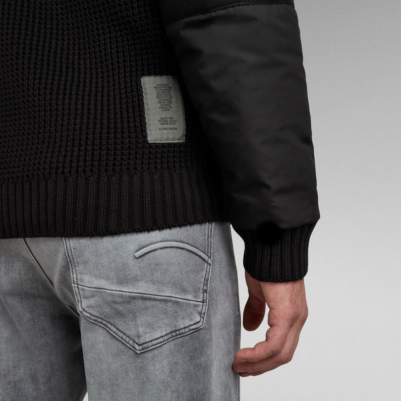 G-Star RAW® Woven Mix Knitted Sweater ブラック