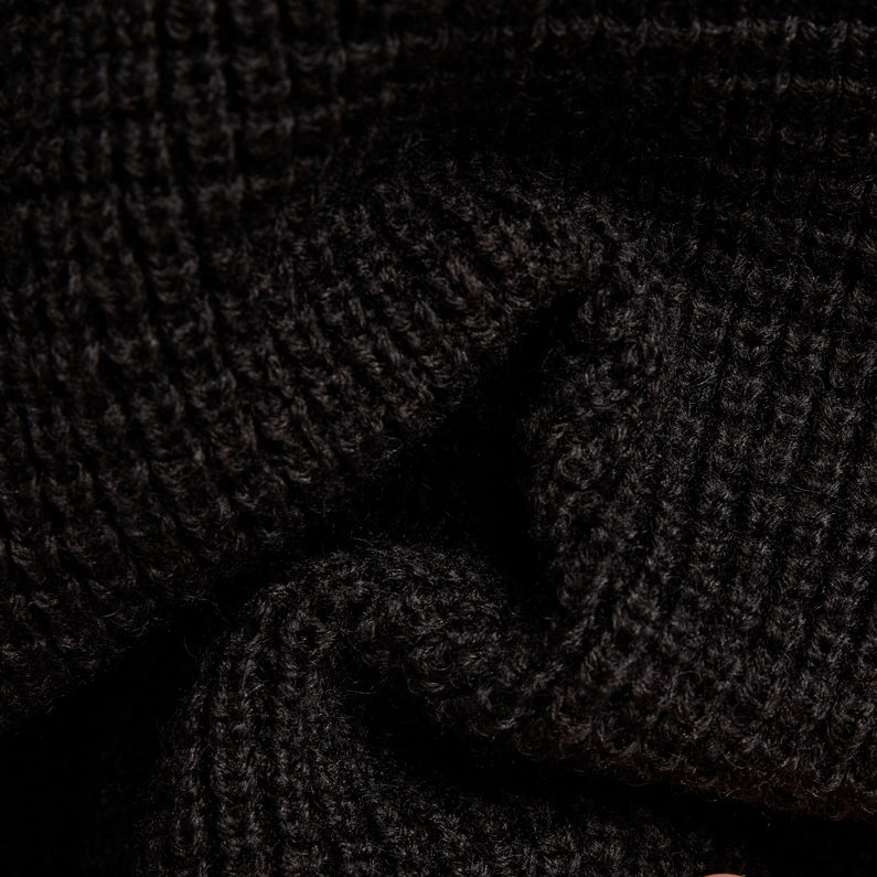 G-Star RAW® Mixed Fabric Half Zip Knitted Sweater ブラック