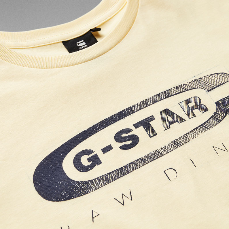 G-Star RAW® Camiseta G-Star Logo Amarillo