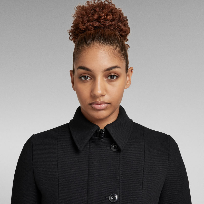 G-STAR® Minor Slim Wool Mantel Schwarz