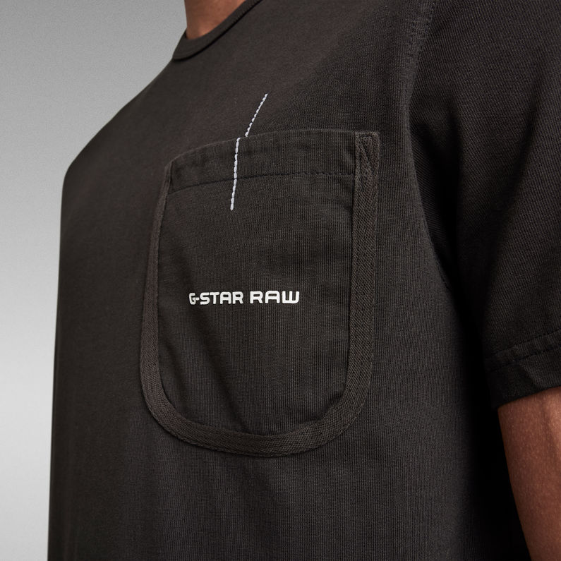 G-Star RAW® T-shirt Pocket Logo Noir