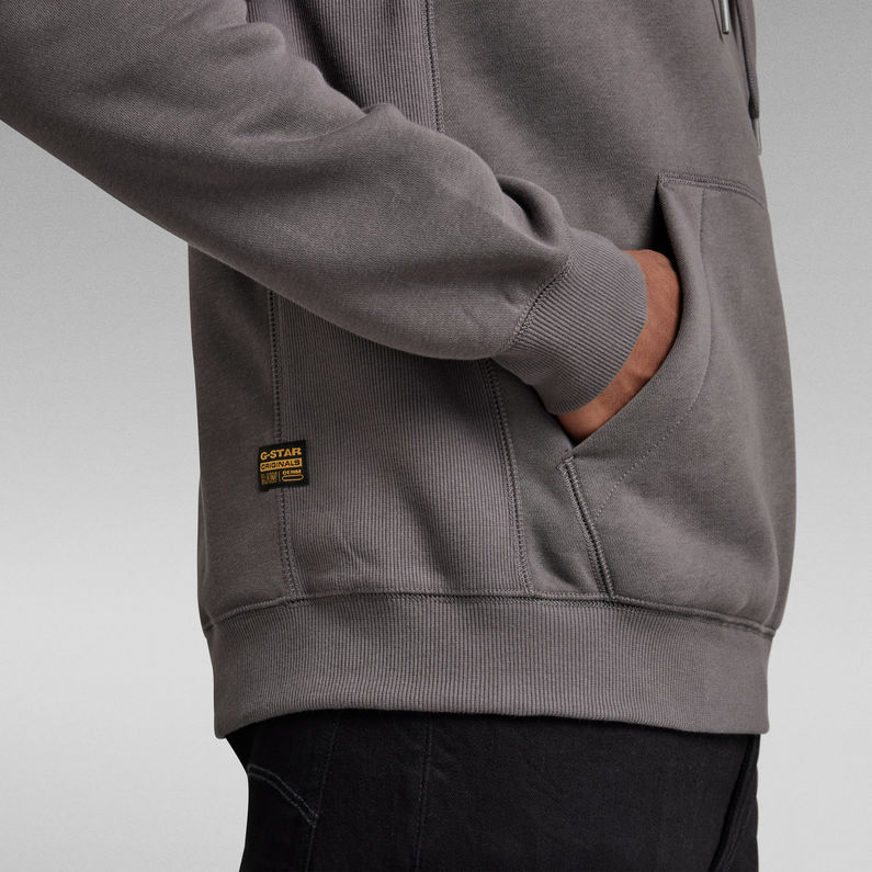 G-STAR® Premium Core Hooded Sweater Grey