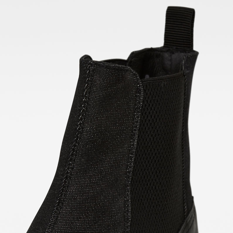 G-STAR® Vacum Chelsea Denim Boots Black detail