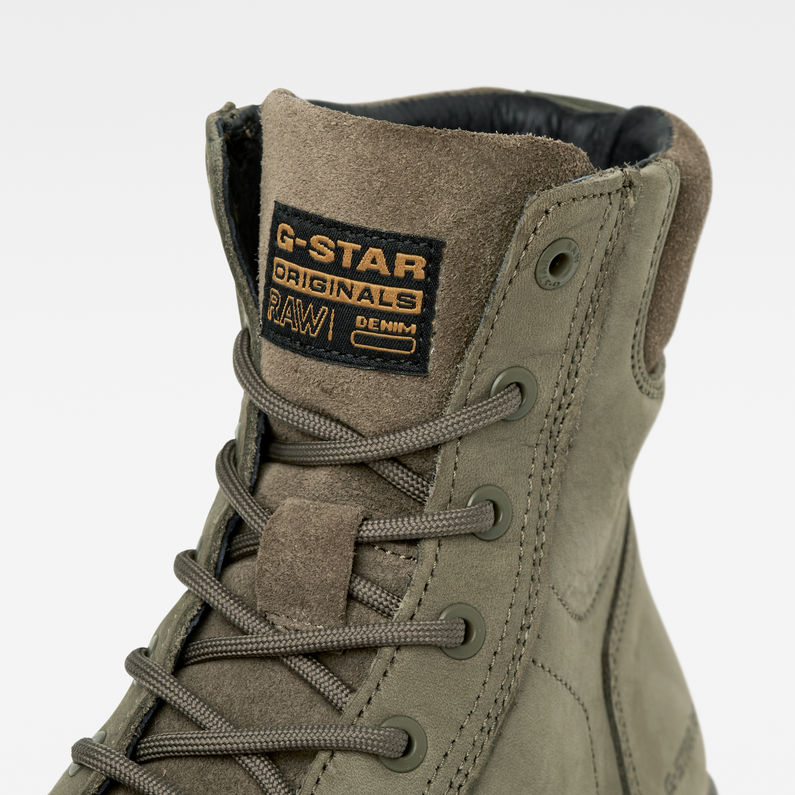 G-Star RAW® Noxer High Nubuck Boots Green detail