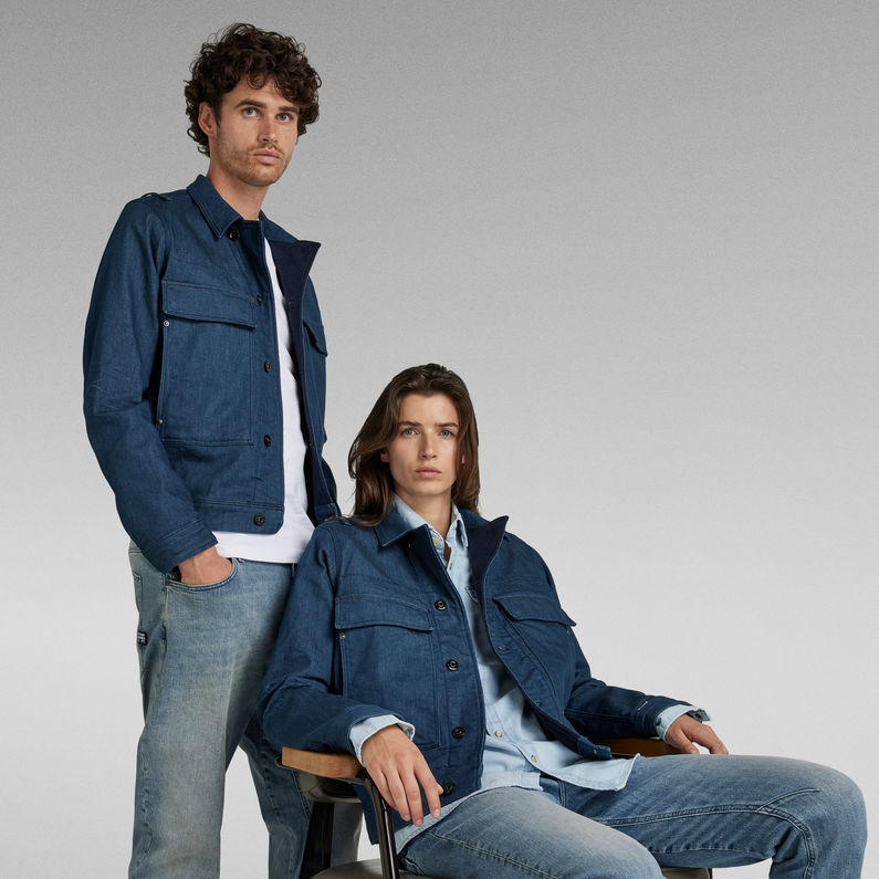G-Star RAW® Utility Flap Pocket Jacket Dark blue