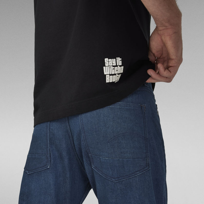 G-STAR® Unisex Radio Boxy T-Shirt Zwart