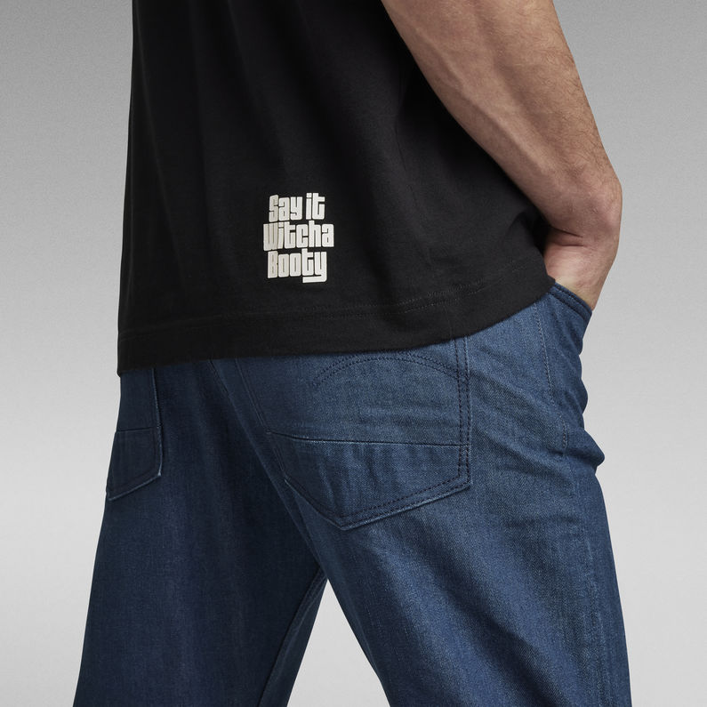 G-Star RAW® Unisex Flock Boxy T-Shirt ブラック