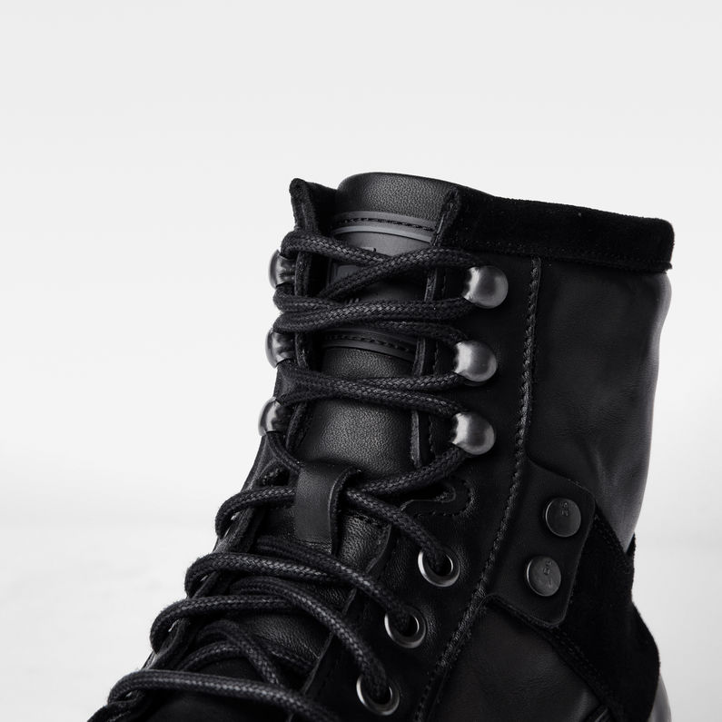 G-STAR® Patton VI Mid Suede Boots Black detail