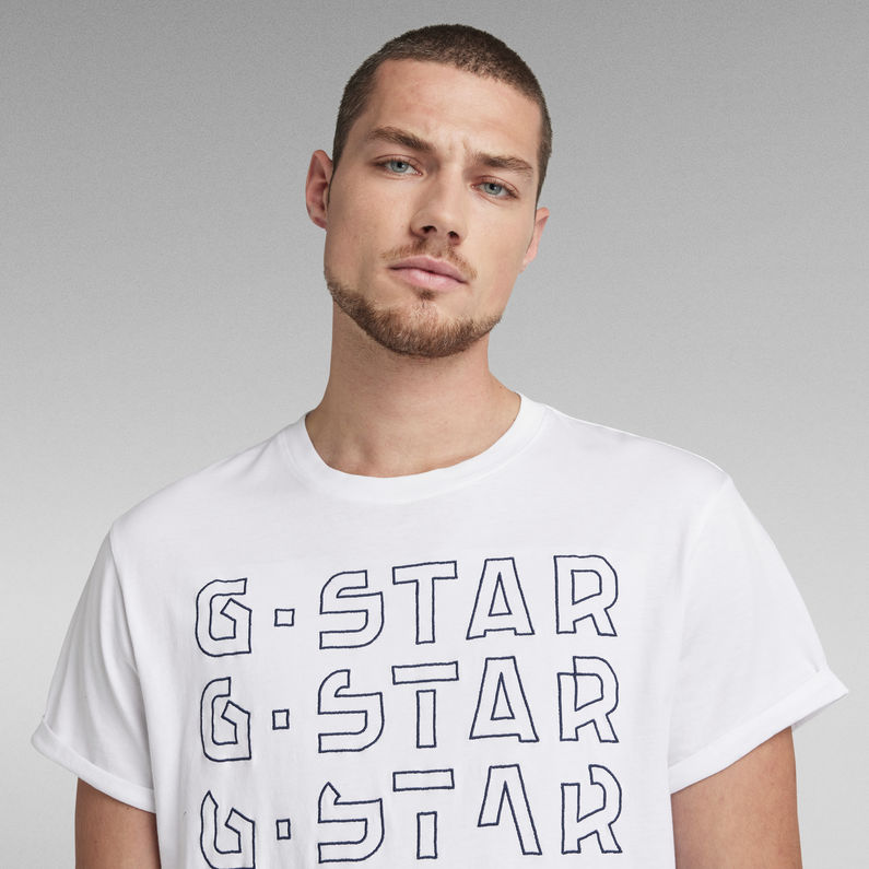 G-Star RAW® Lash T-Shirt Embro Gradient Graphic Wit