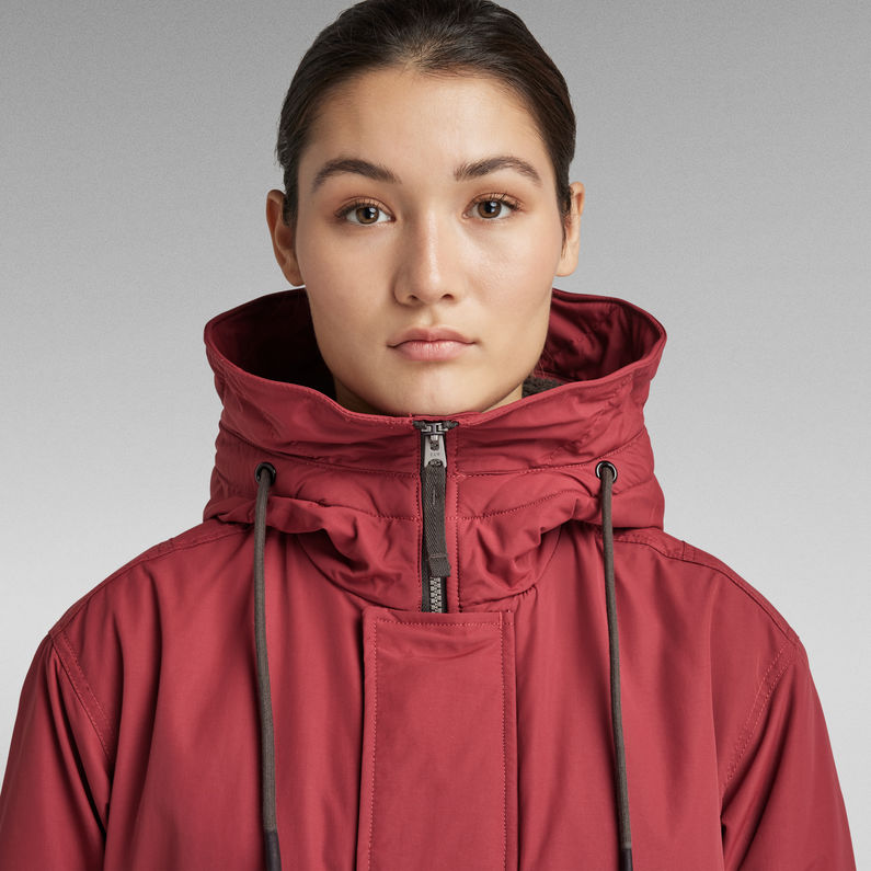 G-Star RAW® Hooded Fishtail Parka Red
