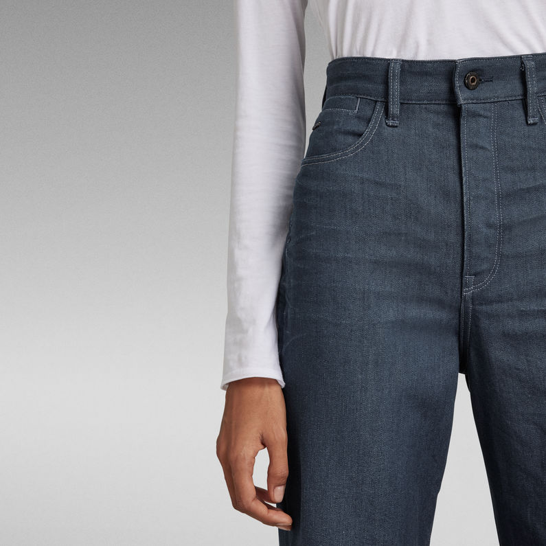 G-STAR® Tedie Ultra High Straight Jeans Dunkelblau