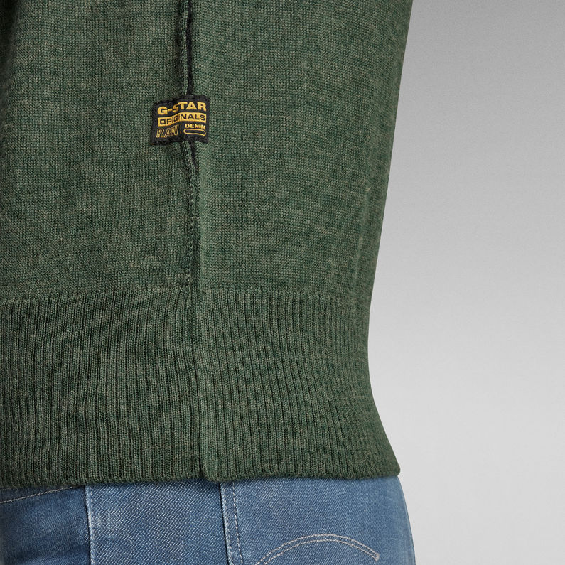 G-STAR® Core Zip Through Cardigan Green