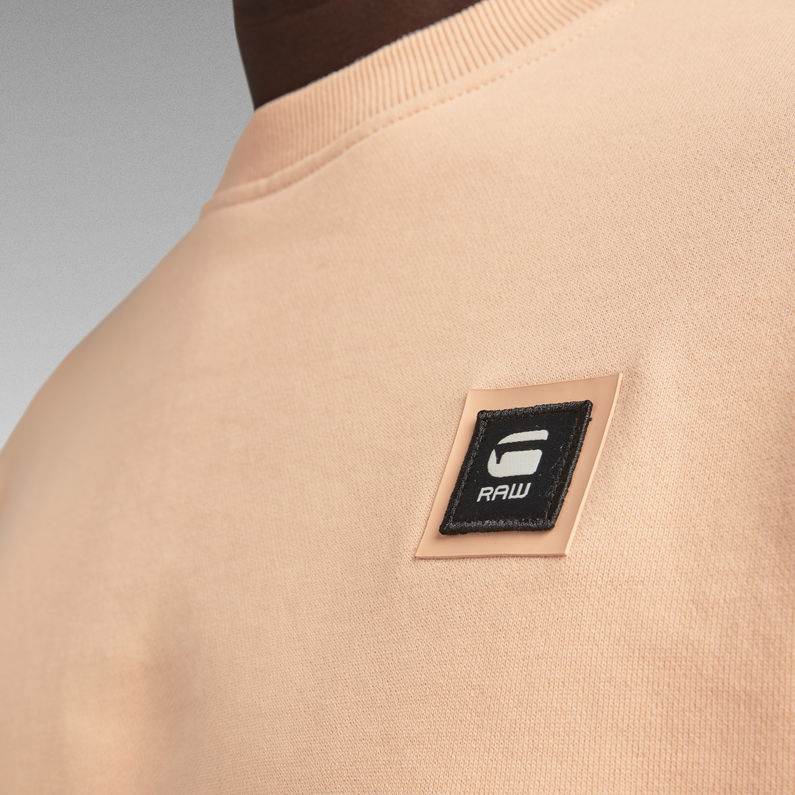 G-STAR® Logo Badge Sweater Roze