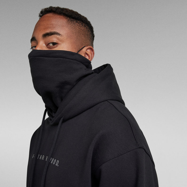 G-STAR® Mask Hoodie Black