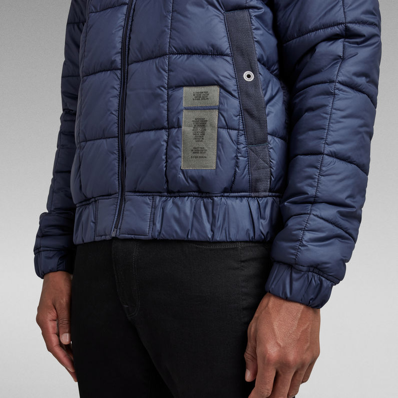 G-Star RAW® Meefic Square Quilted Jack Donkerblauw