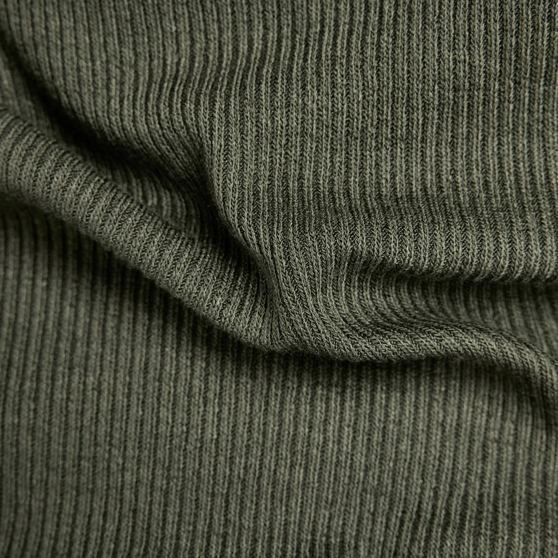 G-STAR® Jurk Rib Mock Slim Groen