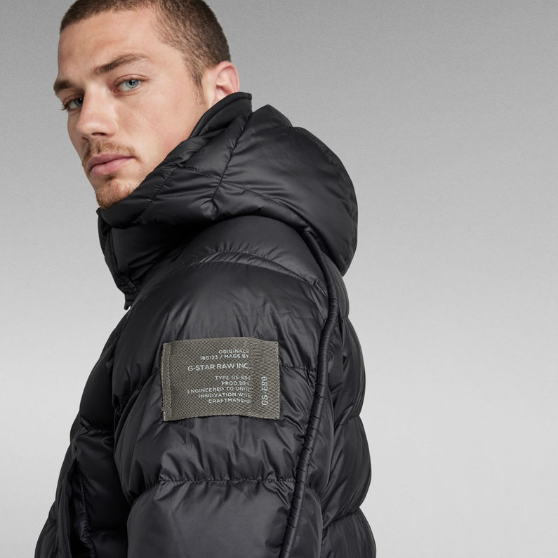 G-Star RAW® G - Whistler Padded Hooded Parka Black