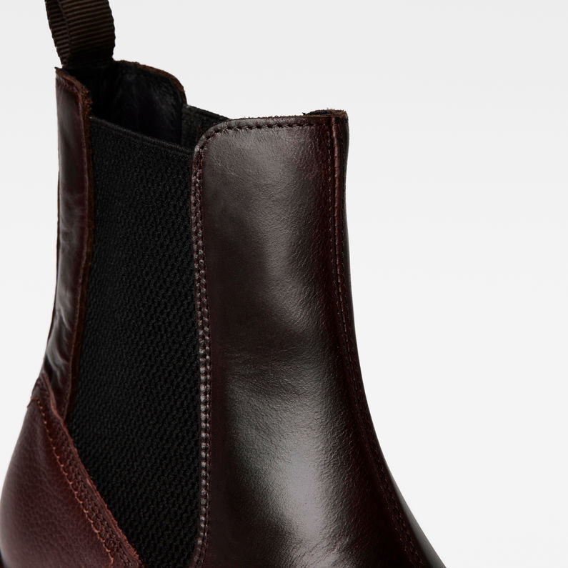 G-Star RAW® Bottines Vacum Chelsea Leather Rouge detail