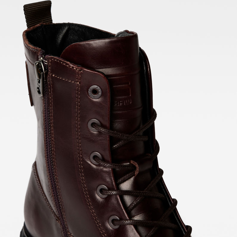 G-Star RAW® Kafey High Lace Leather Boots Red detail