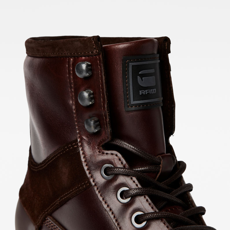 G-STAR® Patton VI Mid Suede Boots Rood detail