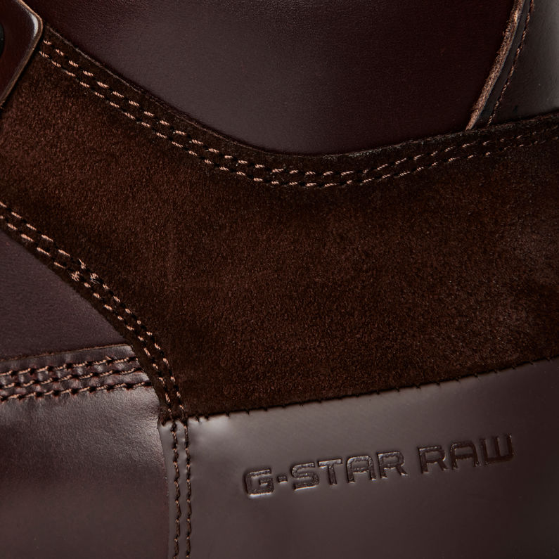 G-STAR® Botas Patton VI Mid Suede Rojo fabric shot