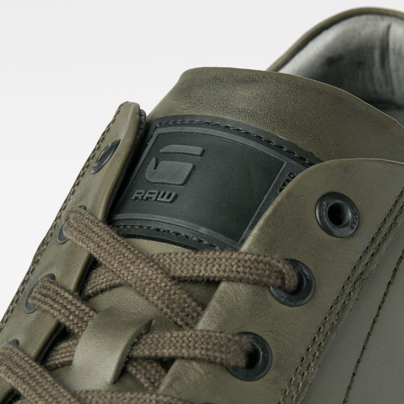 G-Star RAW® Loam Worn Tonal Sneakers Green detail