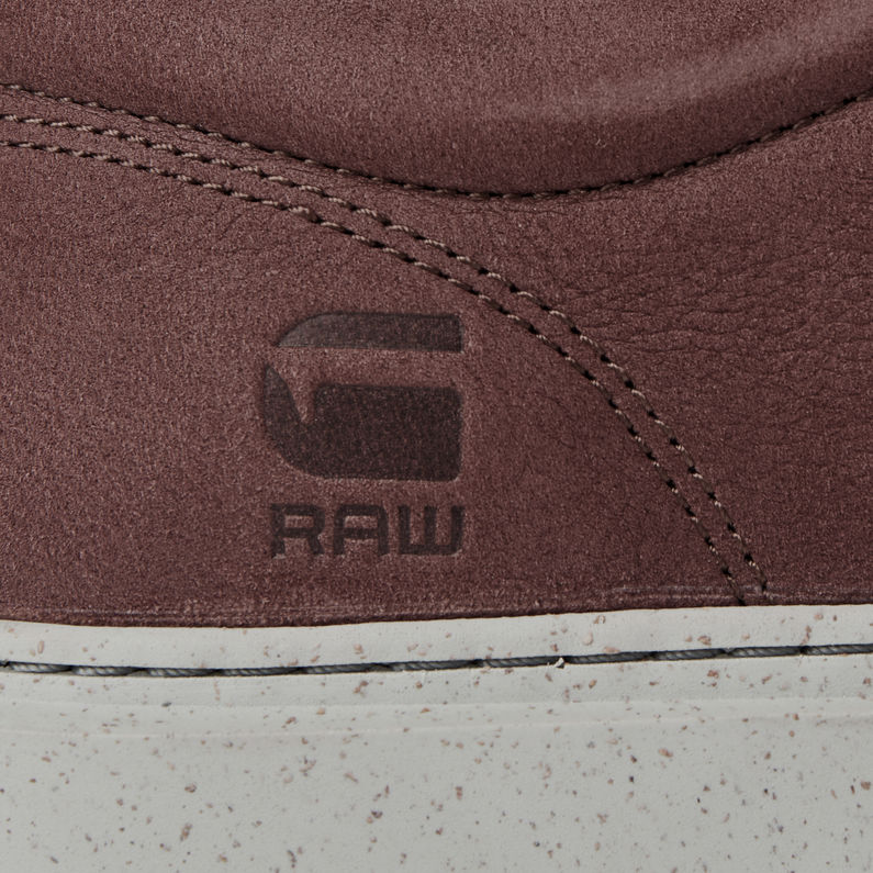 G-Star RAW® Rocup Tumbled Nubuck Sneakers Red fabric shot
