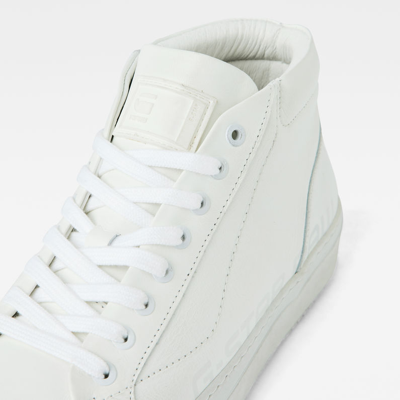 G-Star RAW® Loam Mid Worn Sneakers Weiß detail
