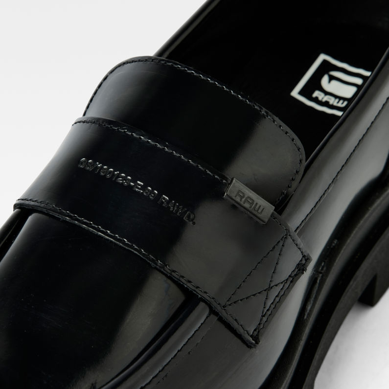 G-Star RAW® Naval Box Leather Loafer Black detail