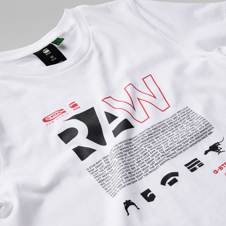 G-STAR® Print T-Shirt Weiß