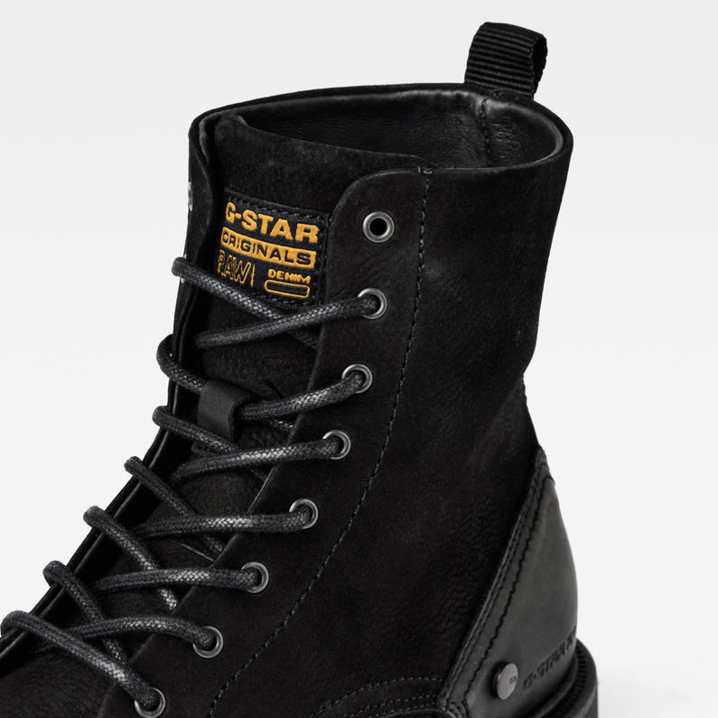G-STAR® Vacum II High Tumbled Stiefel Schwarz detail