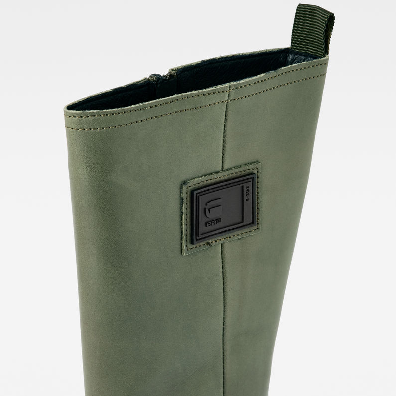 G-STAR® Kafey High Leather Boots Green detail