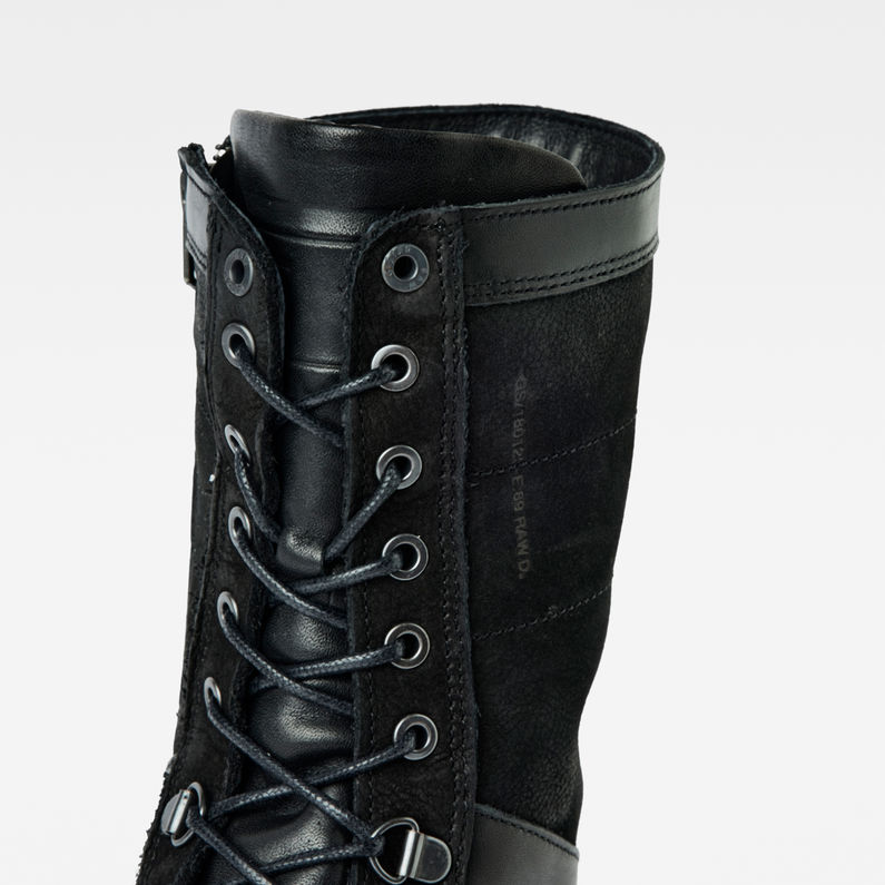G-Star RAW® Kafey High JS Lace Leather Boots Black detail