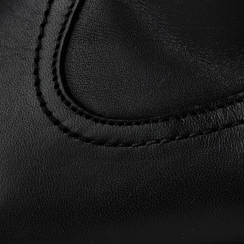 G-Star RAW® Kafey High Leather Boots Black fabric shot