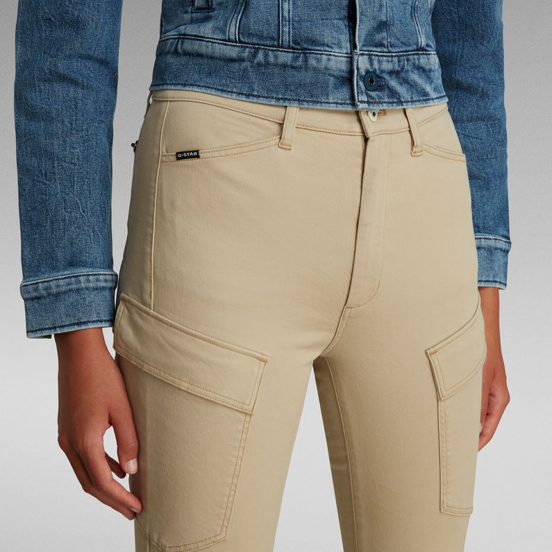 G-Star RAW® High G-Shape Cargo Skinny Pants Beige
