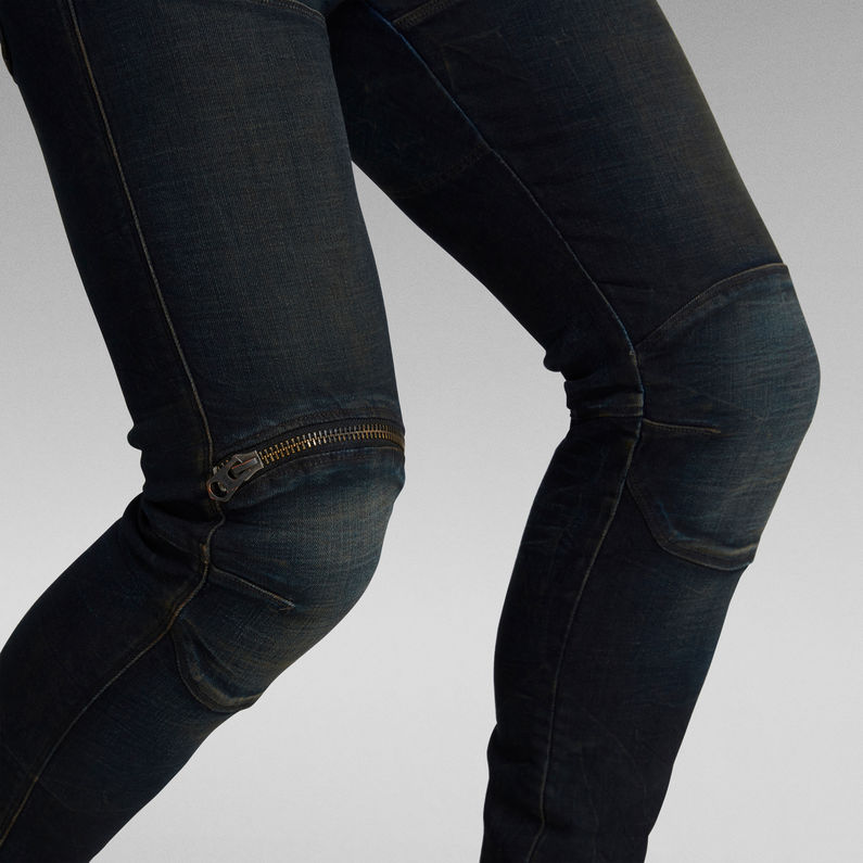 G-Star RAW® 5620 3D Zip Knee Skinny Jeans Dunkelblau