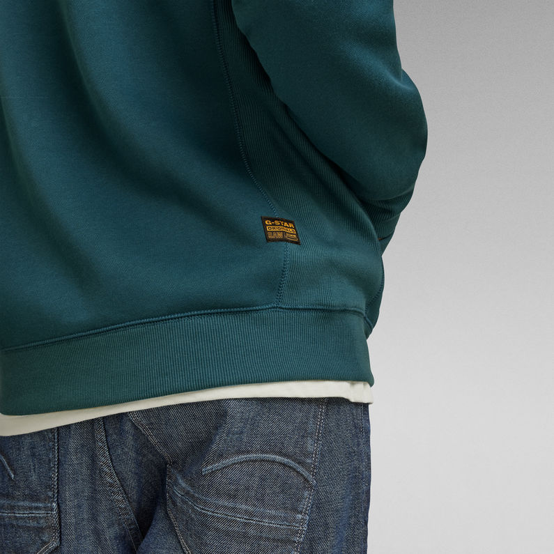 G-Star RAW® Premium Core Zip Through Hoodie Mittelblau