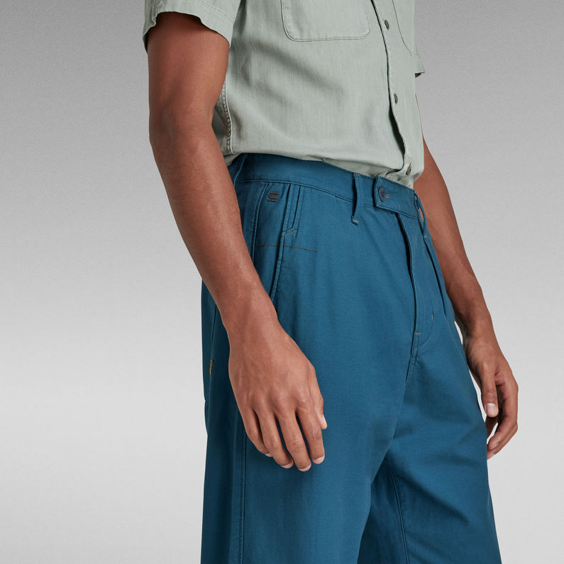 G-STAR® Pleated Relaxed Chino Midden blauw