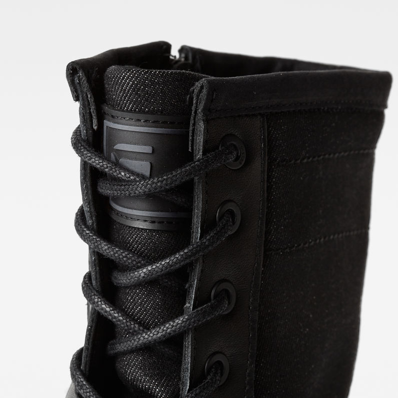 G-STAR® Patton VI High Denim Stiefel Schwarz detail