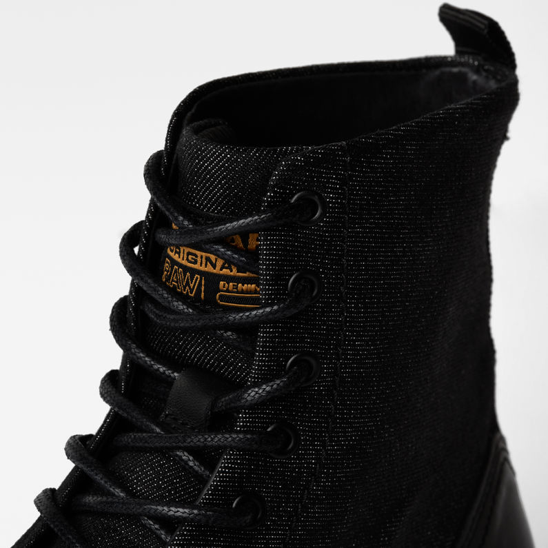 G-STAR® Vacum II High Denim Boots Zwart detail